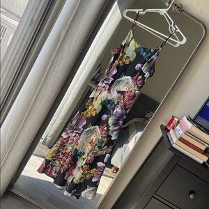 Floral Black Maxi Dress